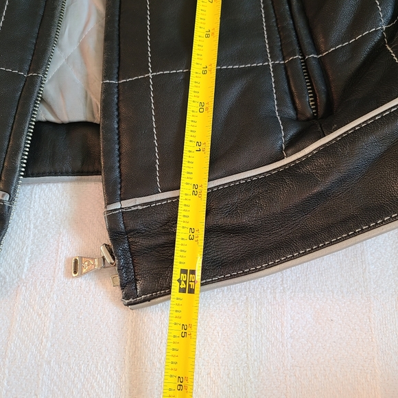 Baby Phat Y2K Leather Racing Bomber Jacket - L - Picture 13 of 16